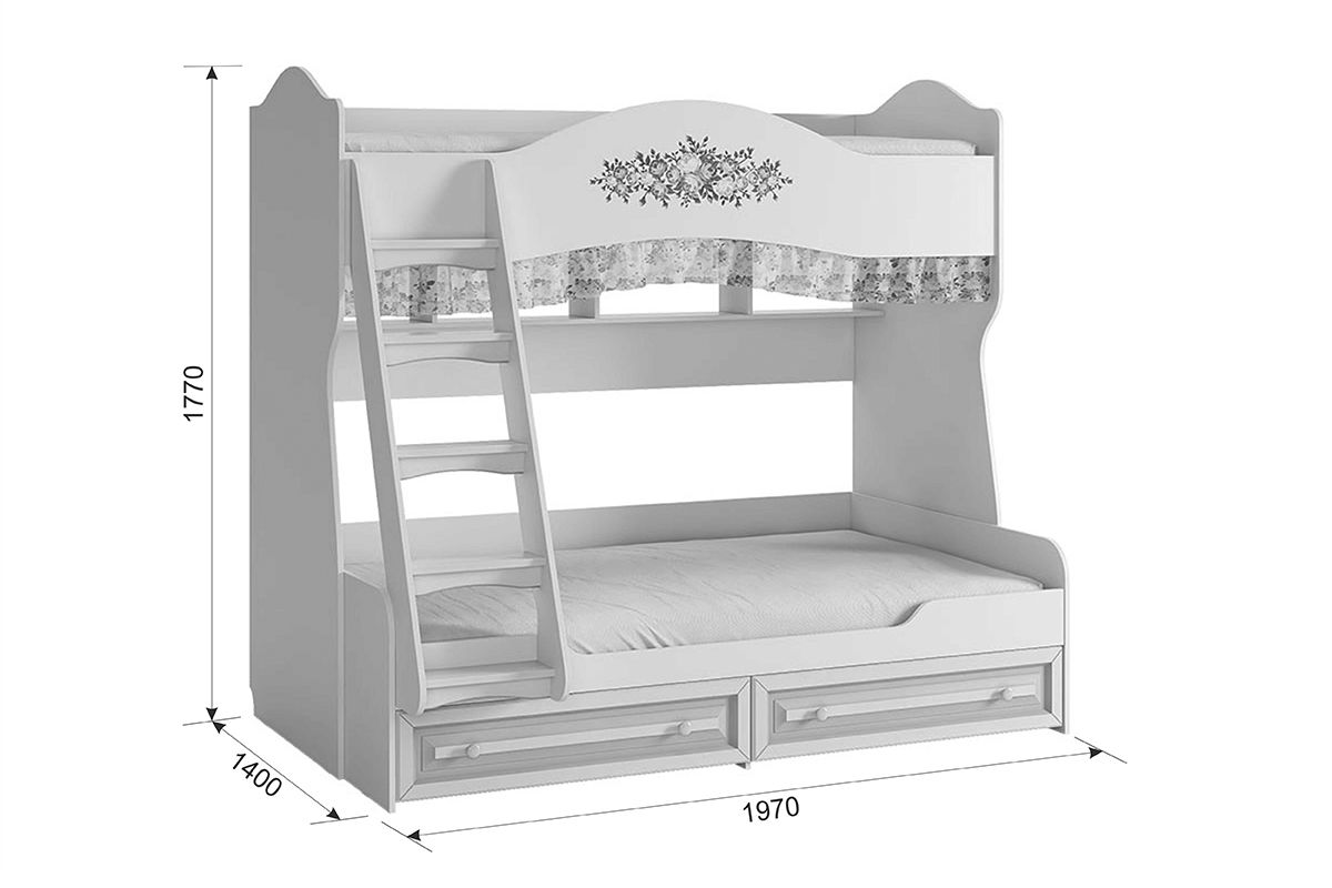 Кровать двухъярусная Алиса