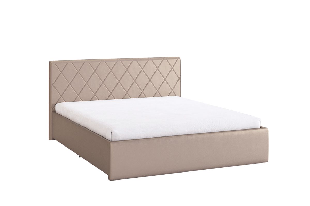 Мягкая кровать Ника с основанием 1.6 – Бронза (экокожа)