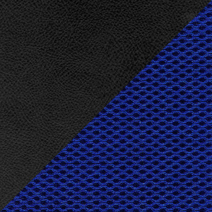 Черный (экокожа)/Синий (ткань TW-10)