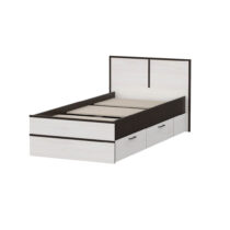 Кровать Карелия 0,9м венге-анкор